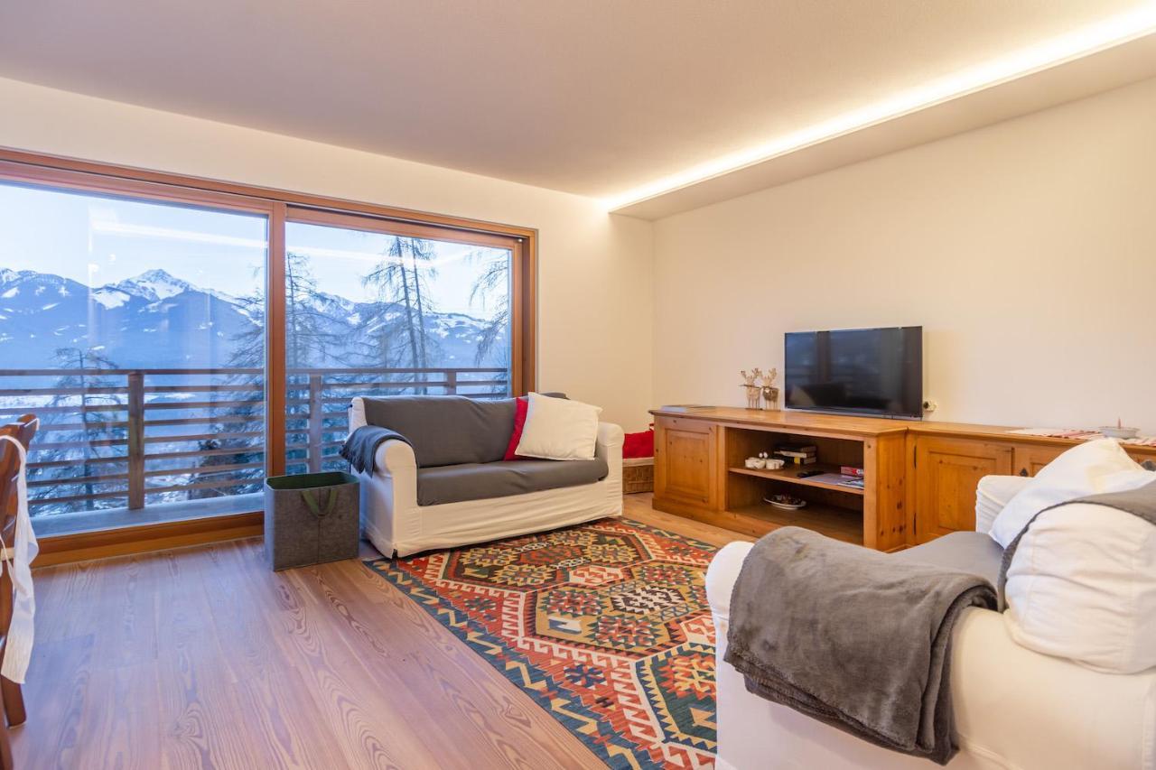 Chalet Schwarzhorn Appartement Varena Buitenkant foto